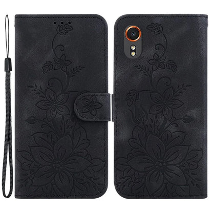 For Samsung Galaxy Xcover7 Case Flower Leather Phone Cover with Wallet Function