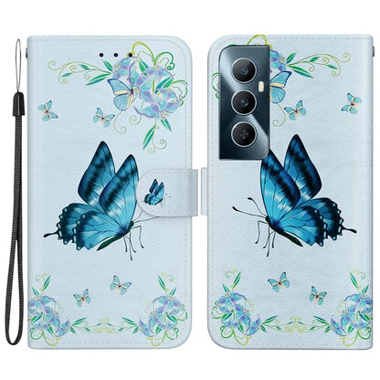 For Realme C65 4G Protective Case Pattern Print Leather Wallet Phone Cover