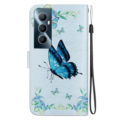 For Realme C65 4G Protective Case Pattern Print Leather Wallet Phone Cover