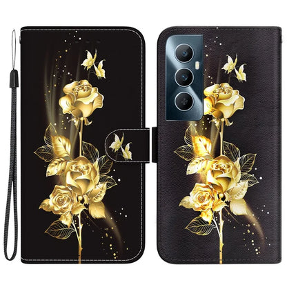 For Realme C65 4G Protective Case Pattern Print Leather Wallet Phone Cover
