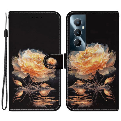 For Realme C65 4G Protective Case Pattern Print Leather Wallet Phone Cover