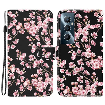 For Realme C65 4G Protective Case Pattern Print Leather Wallet Phone Cover