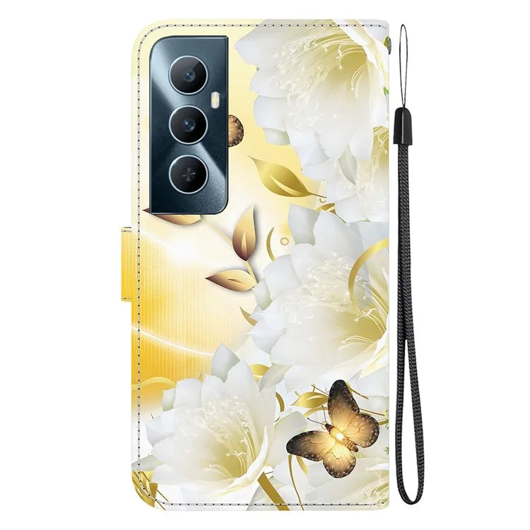 For Realme C65 4G Protective Case Pattern Print Leather Wallet Phone Cover
