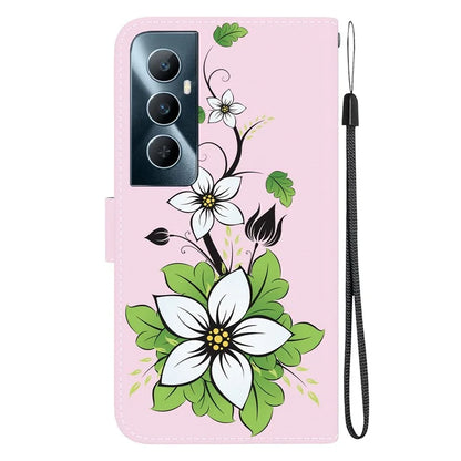 For Realme C65 4G Protective Case Pattern Print Leather Wallet Phone Cover