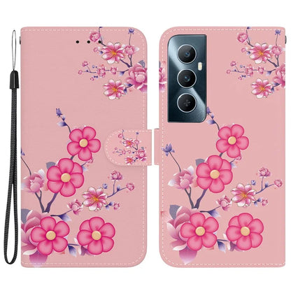 For Realme C65 4G Protective Case Pattern Print Leather Wallet Phone Cover