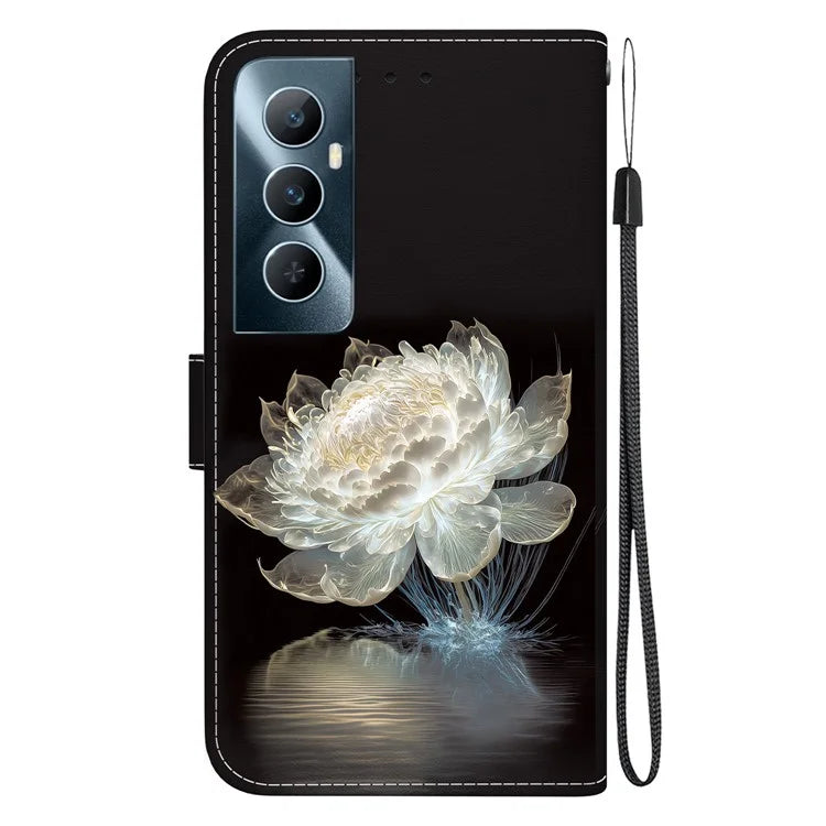 For Realme C65 4G Protective Case Pattern Print Leather Wallet Phone Cover