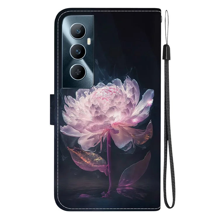 For Realme C65 4G Protective Case Pattern Print Leather Wallet Phone Cover