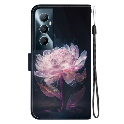 For Realme C65 4G Protective Case Pattern Print Leather Wallet Phone Cover