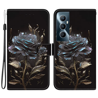 For Realme C65 4G Protective Case Pattern Print Leather Wallet Phone Cover