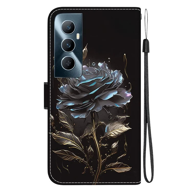For Realme C65 4G Protective Case Pattern Print Leather Wallet Phone Cover