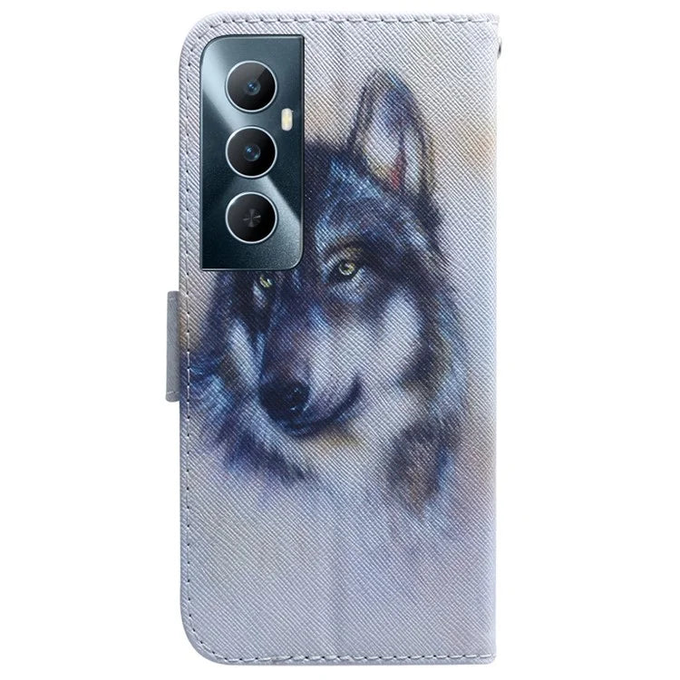 For Realme C65 4G Wallet Case PU Leather Pattern Print Stand Phone Cover