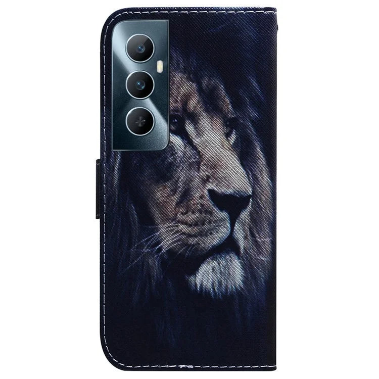 For Realme C65 4G Wallet Case PU Leather Pattern Print Stand Phone Cover