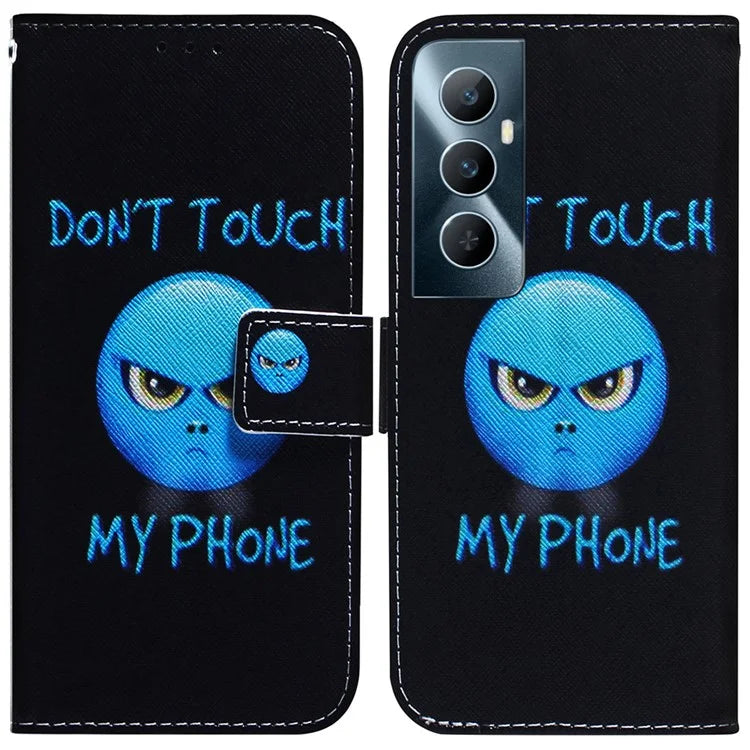 For Realme C65 4G Wallet Case PU Leather Pattern Print Stand Phone Cover