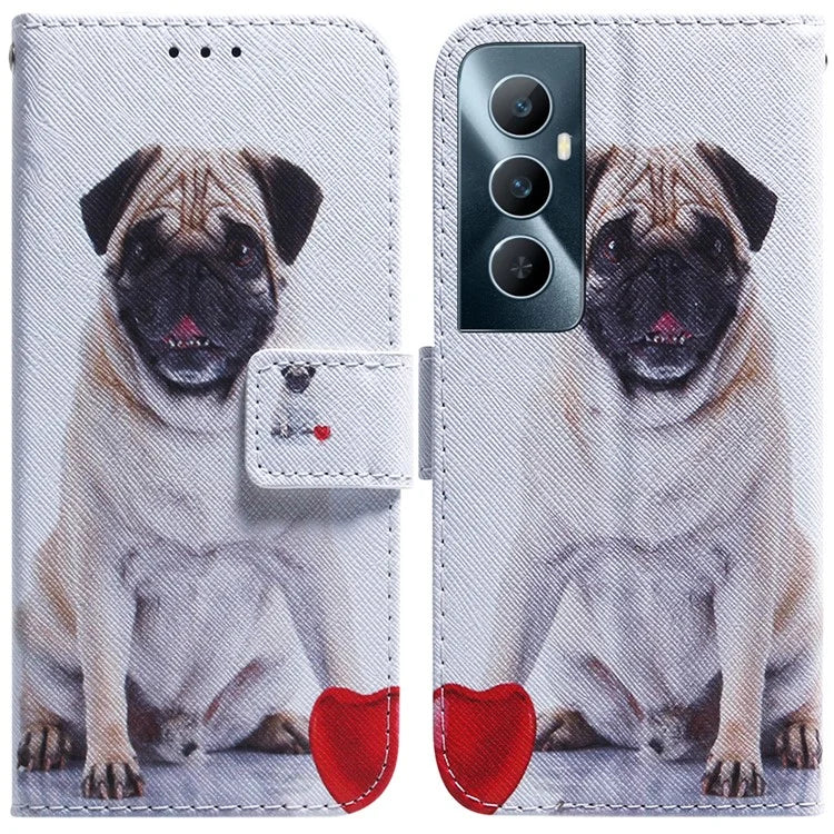 For Realme C65 4G Wallet Case PU Leather Pattern Print Stand Phone Cover