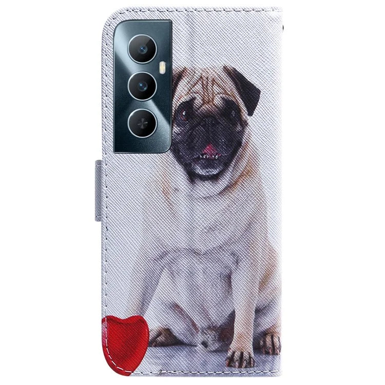 For Realme C65 4G Wallet Case PU Leather Pattern Print Stand Phone Cover