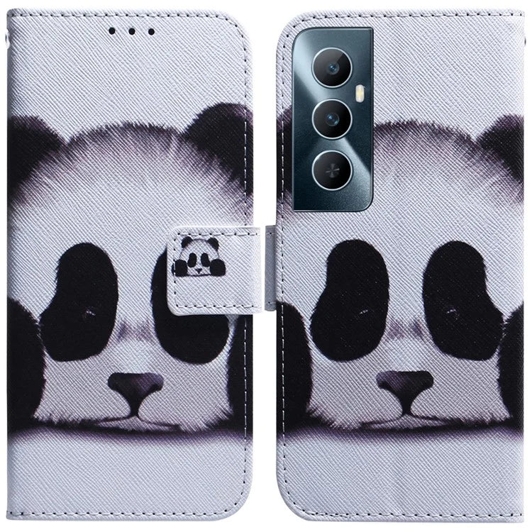For Realme C65 4G Wallet Case PU Leather Pattern Print Stand Phone Cover