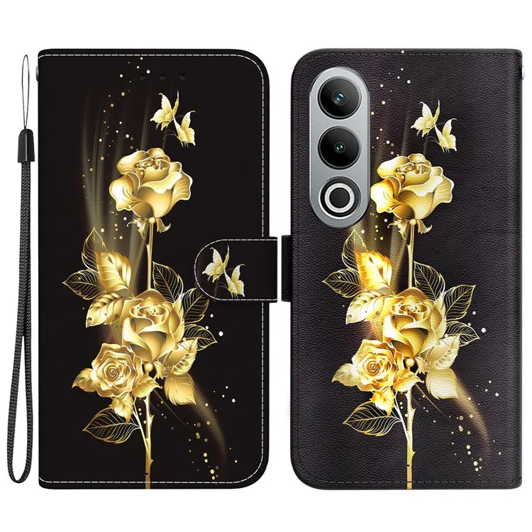 For OnePlus Nord CE4 5G Case PU Leather Pattern Printing Full Protection Cover