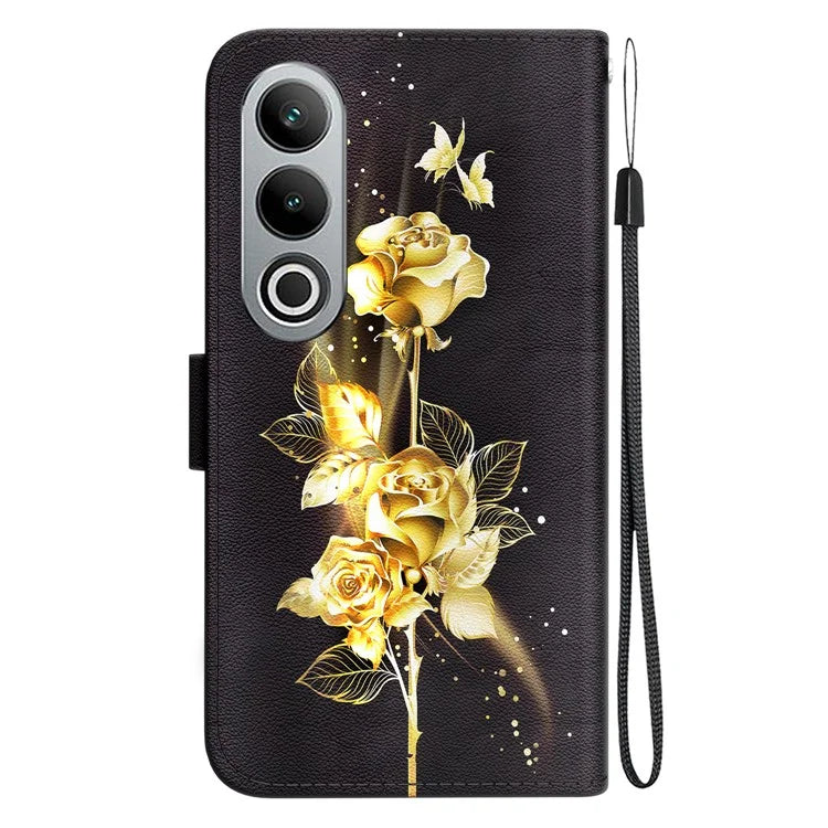 For OnePlus Nord CE4 5G Case PU Leather Pattern Printing Full Protection Cover