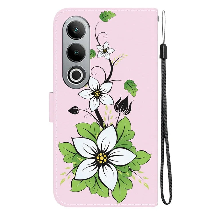 For OnePlus Nord CE4 5G Case PU Leather Pattern Printing Full Protection Cover