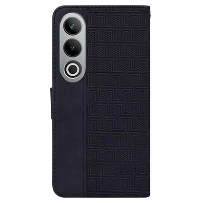 For OnePlus Nord CE4 5G Case Stand Shockproof PU Leather Geometry Phone Cover