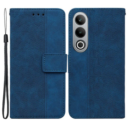 For OnePlus Nord CE4 5G Case Stand Shockproof PU Leather Geometry Phone Cover