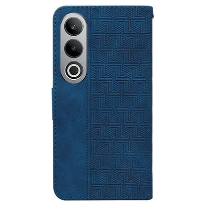 For OnePlus Nord CE4 5G Case Stand Shockproof PU Leather Geometry Phone Cover