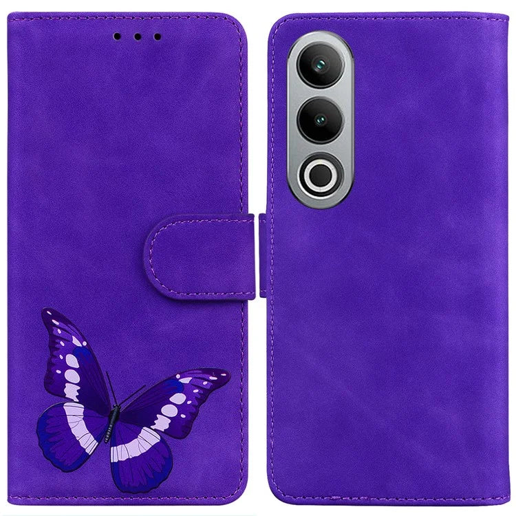 For OnePlus Nord CE4 5G Case Butterfly Pattern Leather Phone Wallet Cover