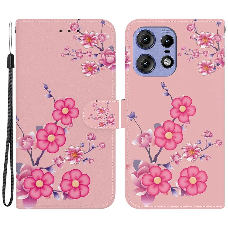 For Motorola Edge 50 Pro 5G Case Wallet Stand Pattern Printing Leather Cover