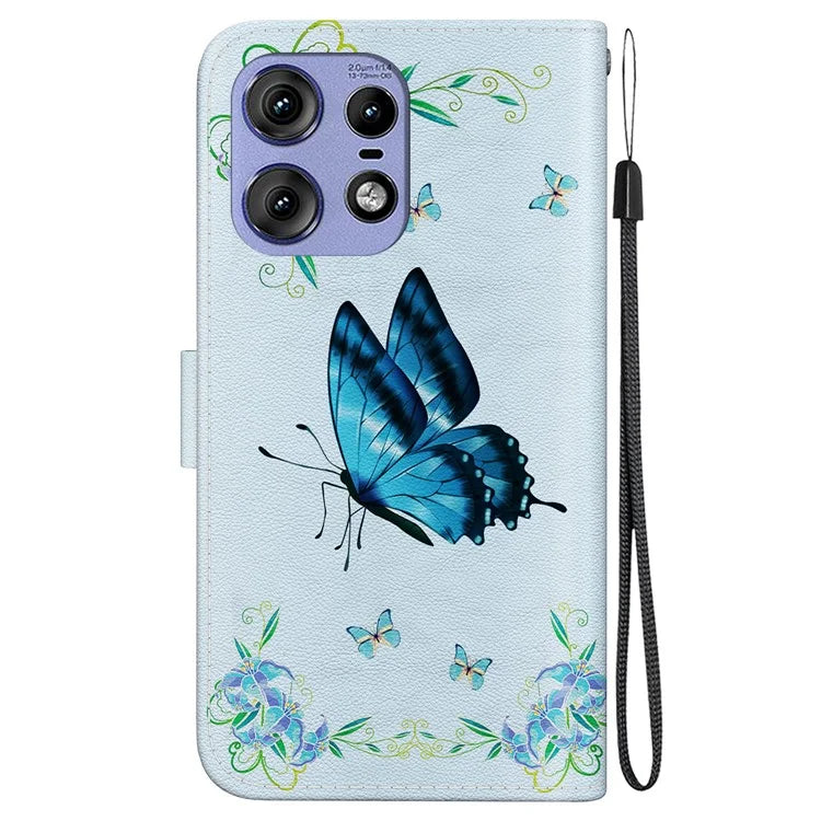 For Motorola Edge 50 Pro 5G Case Wallet Stand Pattern Printing Leather Cover