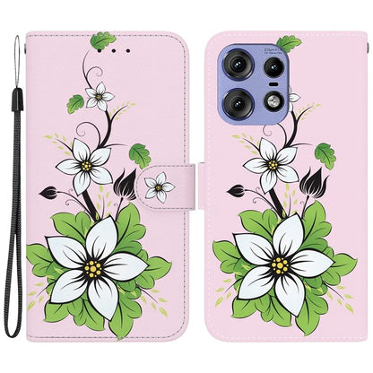 For Motorola Edge 50 Pro 5G Case Wallet Stand Pattern Printing Leather Cover