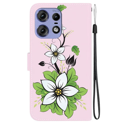 For Motorola Edge 50 Pro 5G Case Wallet Stand Pattern Printing Leather Cover
