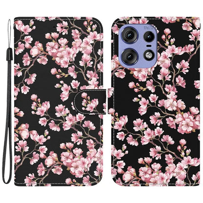 For Motorola Edge 50 Pro 5G Case Wallet Stand Pattern Printing Leather Cover