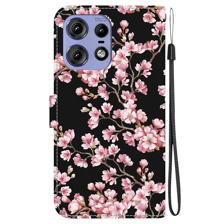 For Motorola Edge 50 Pro 5G Case Wallet Stand Pattern Printing Leather Cover