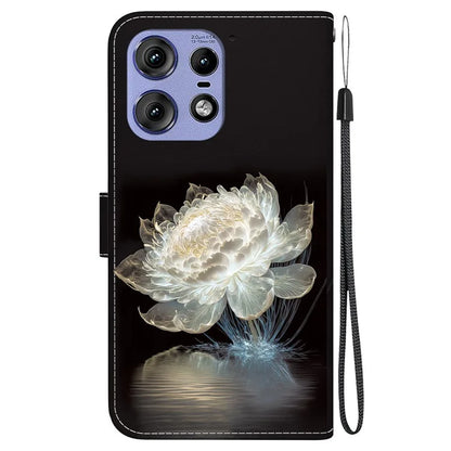 For Motorola Edge 50 Pro 5G Case Wallet Stand Pattern Printing Leather Cover