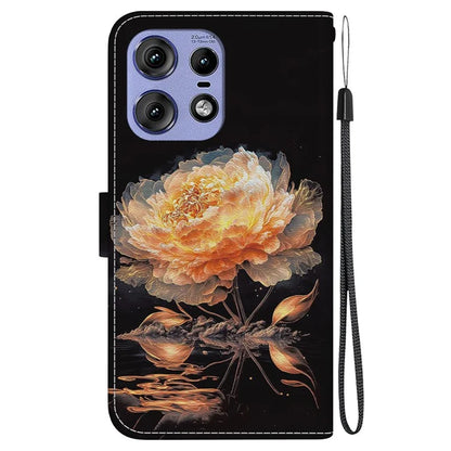 For Motorola Edge 50 Pro 5G Case Wallet Stand Pattern Printing Leather Cover