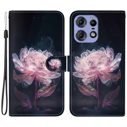 For Motorola Edge 50 Pro 5G Case Wallet Stand Pattern Printing Leather Cover