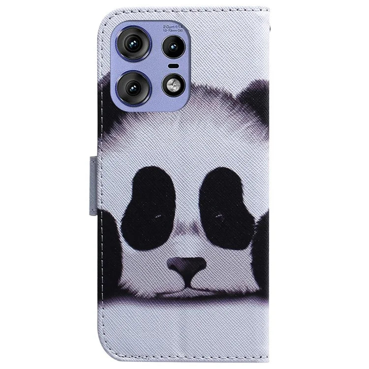 For Motorola Edge 50 Pro 5G Phone Case Pattern Print PU Leather Wallet Cover