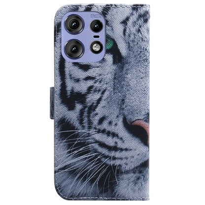 For Motorola Edge 50 Pro 5G Phone Case Pattern Print PU Leather Wallet Cover