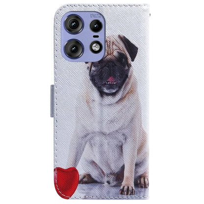 For Motorola Edge 50 Pro 5G Phone Case Pattern Print PU Leather Wallet Cover