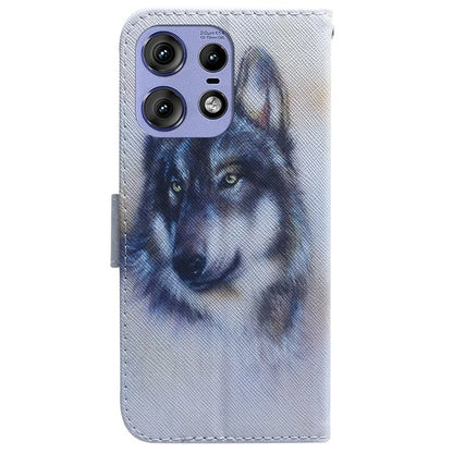 For Motorola Edge 50 Pro 5G Phone Case Pattern Print PU Leather Wallet Cover