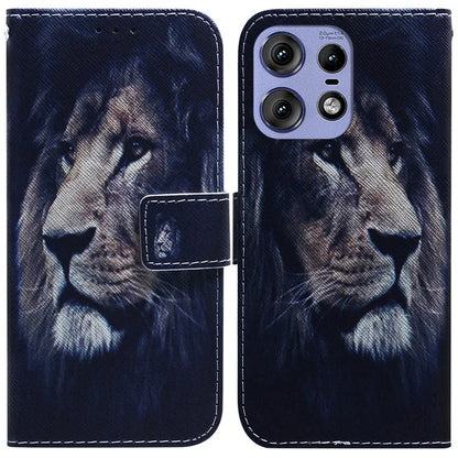For Motorola Edge 50 Pro 5G Phone Case Pattern Print PU Leather Wallet Cover