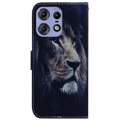 For Motorola Edge 50 Pro 5G Phone Case Pattern Print PU Leather Wallet Cover