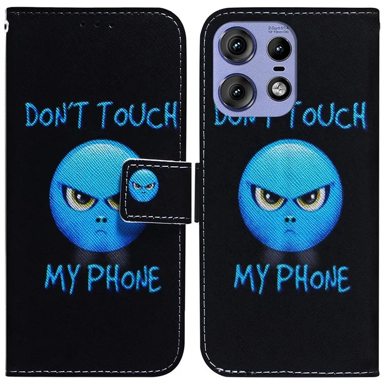 For Motorola Edge 50 Pro 5G Phone Case Pattern Print PU Leather Wallet Cover