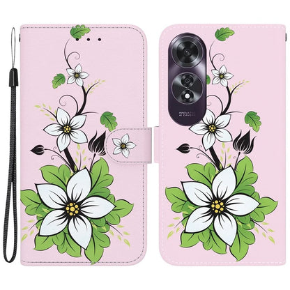 For Oppo A60 4G Wallet Case Pattern Print Anti-Drop Leather Phone Cover