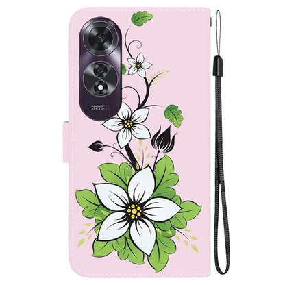 For Oppo A60 4G Wallet Case Pattern Print Anti-Drop Leather Phone Cover