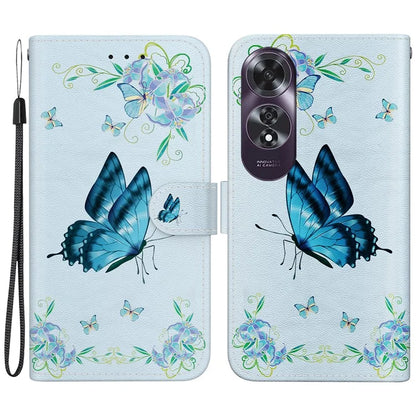 For Oppo A60 4G Wallet Case Pattern Print Anti-Drop Leather Phone Cover