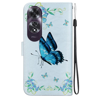 For Oppo A60 4G Wallet Case Pattern Print Anti-Drop Leather Phone Cover