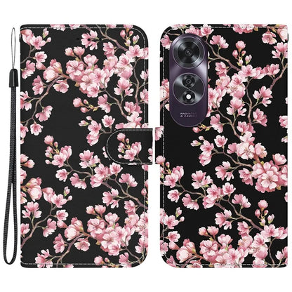 For Oppo A60 4G Wallet Case Pattern Print Anti-Drop Leather Phone Cover