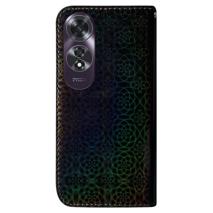 For Oppo A60 4G Case Dazzling Flower PU Leather Flip Protective Phone Cover