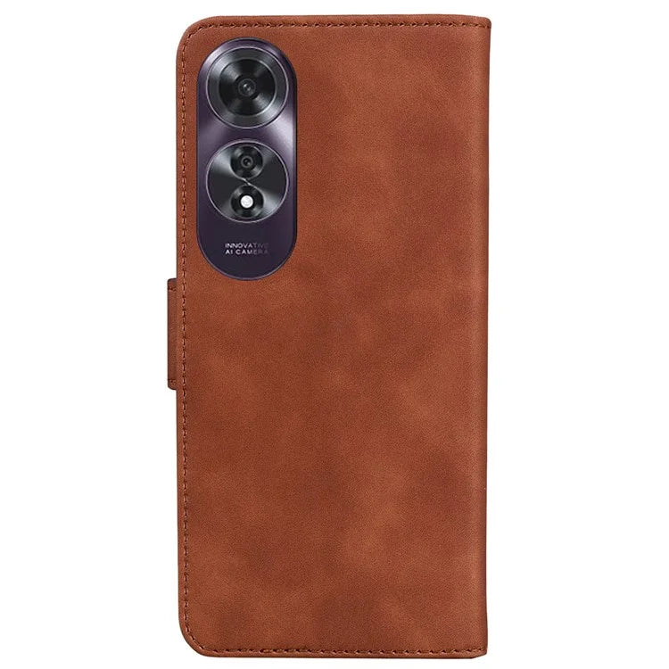 For Oppo A60 4G Case Butterfly Printed PU Leather Stand Function Phone Cover
